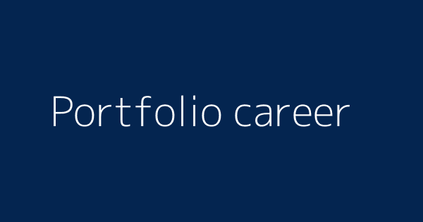 Portfolio career meaning